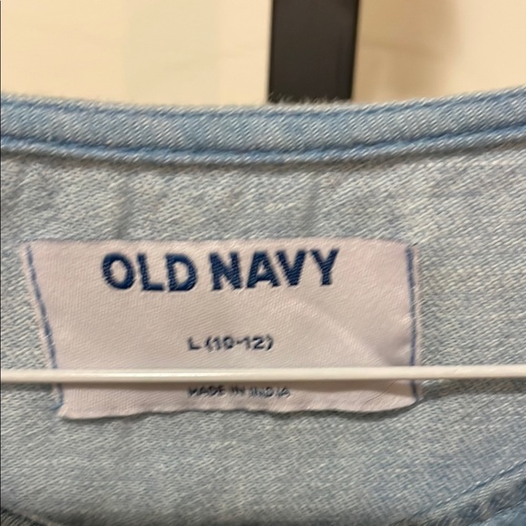 Old Navy Denim Button-Down Romper, Size Kids L - Picture 4 of 6